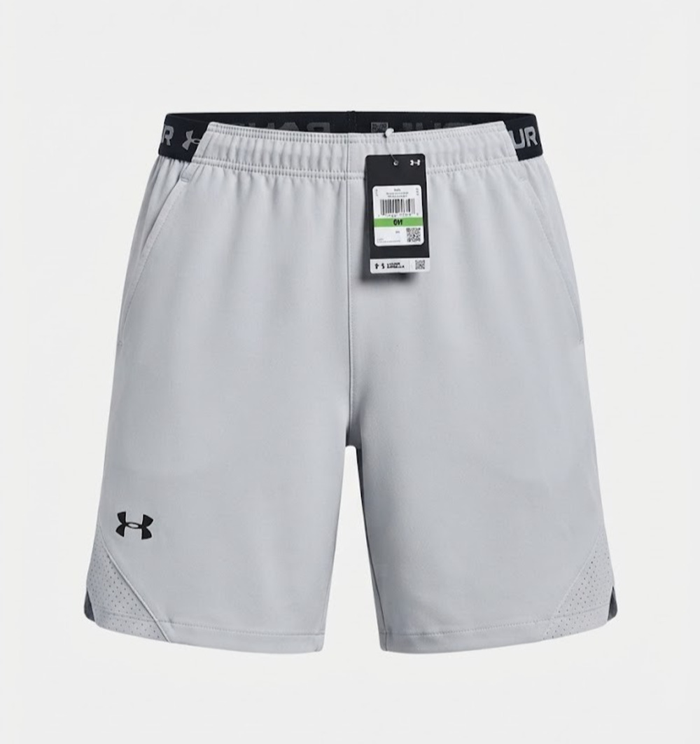 New With Tags Under Armour Men’s Fitted Training Shorts Size XL White / Black